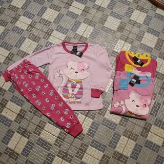 Sesuai gambar setelan baju v3/baju tidur anak v3/baju tidur frozen size 1-8 tahun