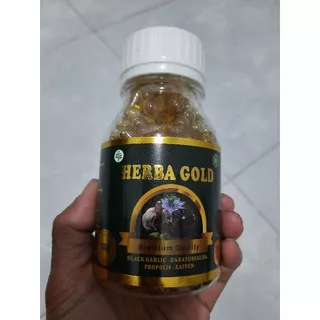 HERBA GOLD Herbal Kolesterol 200 kps Black Garlic + Habbatussauda + Propolis + Zaitun