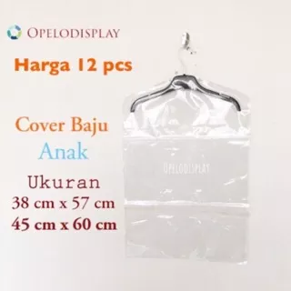 Mika Plastik Pelindung baju Cover Baju Anak Bening ( 12 pcs )