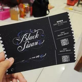 UNOFFICIAL TICKET BLACK SWAN BTS POP UP STORE ENTRY