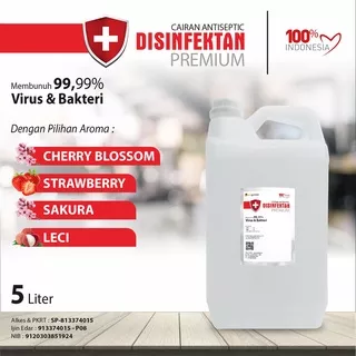 Desinfektan Premium Aroma Segar 5 LIter / Cairan Desinfektan Aroma Segar 5 LIter Jerigen