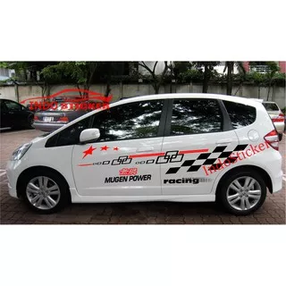 stiker mobil honda jazz brio cutting stiker mugen racing agya ayla PICANTO RIO SIRION