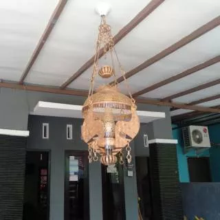 Lampu hias bambu /lampu kastrol/ kerajinan bambu