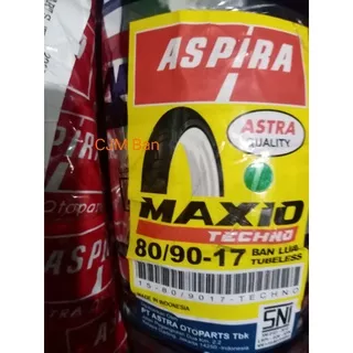 Ban tubeless belakang Aspira Maxio 80/90-17 for Jupiter MX/Vega ZR/Jupiter z/ Jupiter Z1/Vega R/Revo