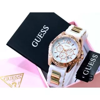 Jam Tangan Wanita Guess  Tanggal Aktif . Diameter 3,9 Cm#jamtanganwanita