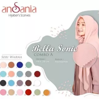 JILBAB SEGIEMPAT BELLA SONIC LASERCUT ORI BY ANSANIA SAUDIA