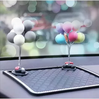 Hiasan dashboard mobil Balon WARNA RANDOM hiasan meja komputer