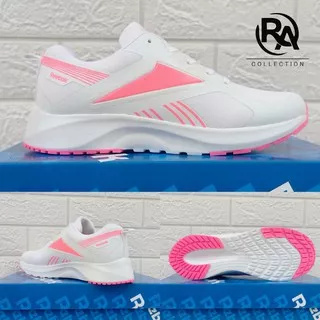 Sepatu Senam Wanita Murah I Sneakers Cewek Zumba Joging Lari Gowes I Rebook_Blazoom Putih/Pink COD