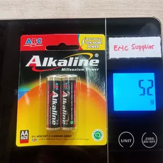 alkaline 2 buah batu baterai Alkaline AA batu batre alkaline ABC A2 per set - enc.sup