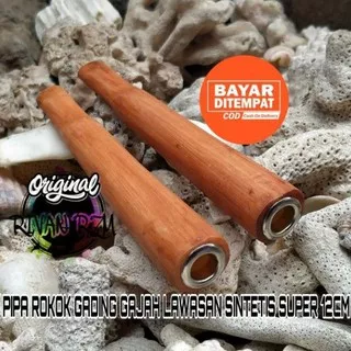 PIPA ROKOK CANGKLONG GADING GAJAH LAWASAN UKIR SEGI 4 SINTETIS SUPER