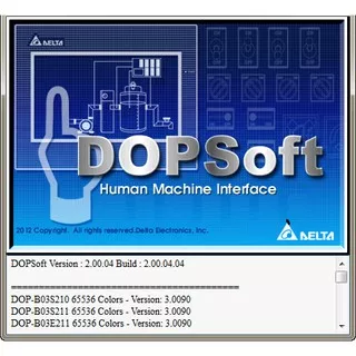 HMI Programming Software Delta DOP and TP