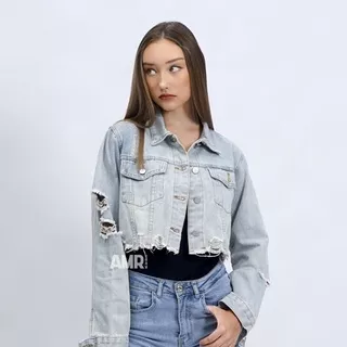 AMR ORIGINAL - LIGHT NEW 536 - JACKET JEANS CROP TOXIC