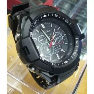 Fujima Jam tangan sport pria rubber strap - anti air