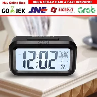 MPro Jam Meja Digital / Jam Weker Pintar / Digital Smart Alarm Clock  Digital lcd alarm Digital Desktop Smart Clock