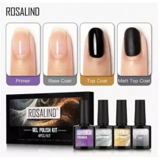 ROSALIND 10ML nail primer top coat base coat gel primer gel polish kutek bening kutex nail polish