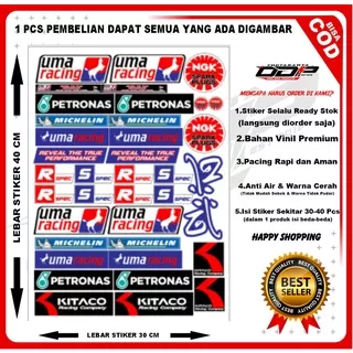 stiker sponsor racing brt petronas michelin sticker pack variasi motor balap logo kitaco rob yss ng