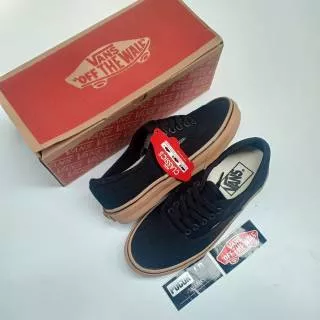 Vans Authentic Mono Black Gum Classic Wafle ICC Made in China Premium Quality Free Bonus Banyak