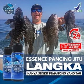 PAKET 2 BOTOL SECRET STRIKE Umpan Pancing Essense Rahasia - Minyak Hati Ikan Hiu Tikus- Joran