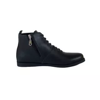 NORTHMEN BLACK - Sepatu Kantor Pria Kickers Pantofel Formal Kerja Dinas Pesta Kulit Sapi Asli Hitam