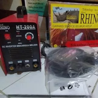 Las Inverter Rhino tig 200a merah new