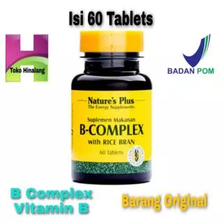 Natures Plus / Nature`s Plus B complex 60 Tablets Vitamin B / Supplement Makanan
