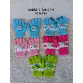 SARUNG TANGAN WANITA DORAEMON/SARUNG TANGAN HELLOKITTY/ SARUNG TANGAN KEROPI