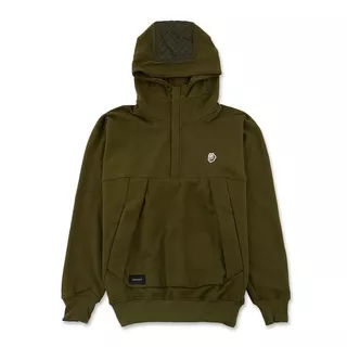 Yard Sale Costuum Kitsune Anorak Sweatshirt Hoodie Olive