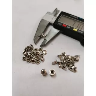 paku centang / paku keling single 6mm / paku 1000A nikel 2000sets