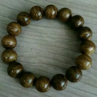 Gelang Kayu Gaharu AGARWOOD MERAOKE AQUILARIA 14mm