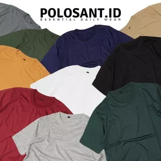 [Katun Tebal] Kaos Polos Oversize XXL Cotton Combed 24s Lengan Pendek Unisex Cewek Cowok Pakaian Oblong Katun Original POLOSANT.ID