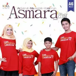 Diskon Kaos Asmara Kode A6/Iqra 165/Kaos Combed/Kaos Anak Muslim/Kaos Anak/Cuci Gudang/Kaos Distro