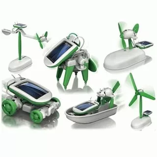 Robot Solar Kit 6 in 1 Mainan Edukasi Merakit Robot