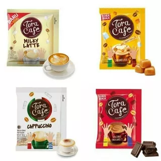 Torabika Tora Cafe Milky Latte/ Caramelove/ Cappucinno/ Volcano Chocomelt (isi 10 Pcs)