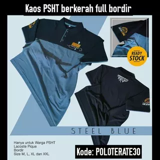 Kaos PSHT SH Terate berkerah polo bordir kode poloterate30