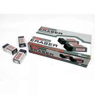 Penghapus Kenko/Eraser Kenko Hitam/Penghapus Big/Stip Big 1 pack isi 40 pcs