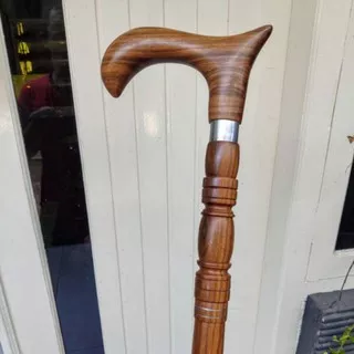 tongkat jalan tongkat kayu gaharu tongkat alat bantu jalan tongkat kayu gaharu asli