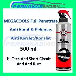 MEGACOOLS FULL PENETRATE 500ml Anti Karat Pelumas Pembersih Pelarut Aspal Semprot Spray Serbaguna