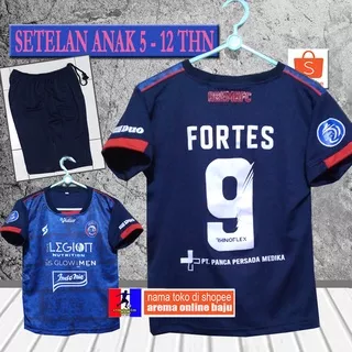 UNTUK ANAK - JERSEY AREMA FC 2021 2022 FORTES HOME BIRU - SETELAN KAOS AREMA ONLINE