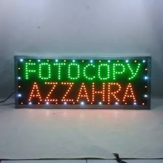 Outdor led sign / tulisan led outdoor fotocopy potocopy azzahra besar