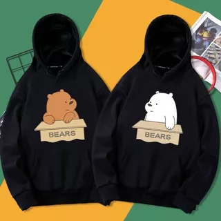 S - XXXXXL(6XL) Hoodie CUTE BEARS Jaket Ice Bear BIGSIZE OVERSIZE Sweater Sweatshirts Panda We Bare Bears Couple Cartoon Pria Wanita 6XL 5XL 4XL 3XL 2XL XL L M S