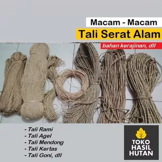 Tali Serat Alam / Tali Rami / Tali Goni /Tali Agel / Tali Mendong  | Toko Hasil Hutan
