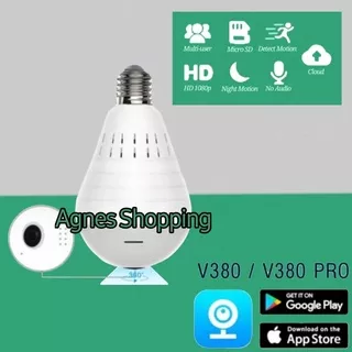 IP CAMERA CCTV BULB WIFI 360 EYES PANORAMIC/KAMERA IP BOHLAM 360 EYES