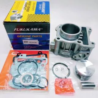 Blok Seher Komplit + Piston Kit XEON RC  GT 125 AEROX 125 Bonus Paking Top Set Original Fukukawa