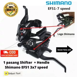 SHIMANO Shifter brake Ef51 shifter Shimano 3x7 speed Operan gigi Sepeda gunung MTB