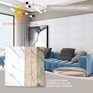Stiker Dinding Motif Marmer Granit Premium 30 x 60