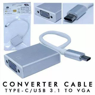 Converter Kabel USB Type C To VGA