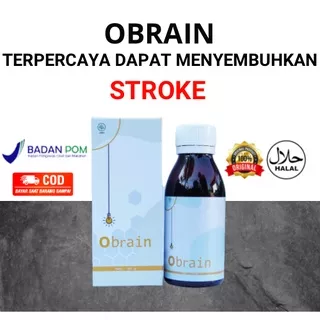 TERPERCAYA Obrain Suplemen Herbal Nutrisi Otak Stroke Herbal Paling Ampuh 100% Produk Original / Obat Stroke Strok Pembersih Pembuluh Darah Penyumbatan Lumpuh Kaku / Obat Stroke Ampuh Struk Original Stroke Ringan / Obat Strok dan Mencegah Stroke