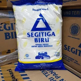 Tepung Terigu Dus 1kg x 12 bks / Terigu Segitiga 1kg / Tepung Segitiga Biru Karton /Tepung Serbaguna