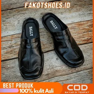 BUSTONG BLACK- BLUSSUP x REYL Sepatu Kulit Pria Formal Casual Jalan Cowok Boat Zapato Original Shoes