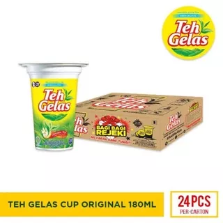 Teh Gelas 1 Dus Isi 24 READY Bandung / Minuman Cup Teh Gelas Cup 1 Karton Murah Bandung